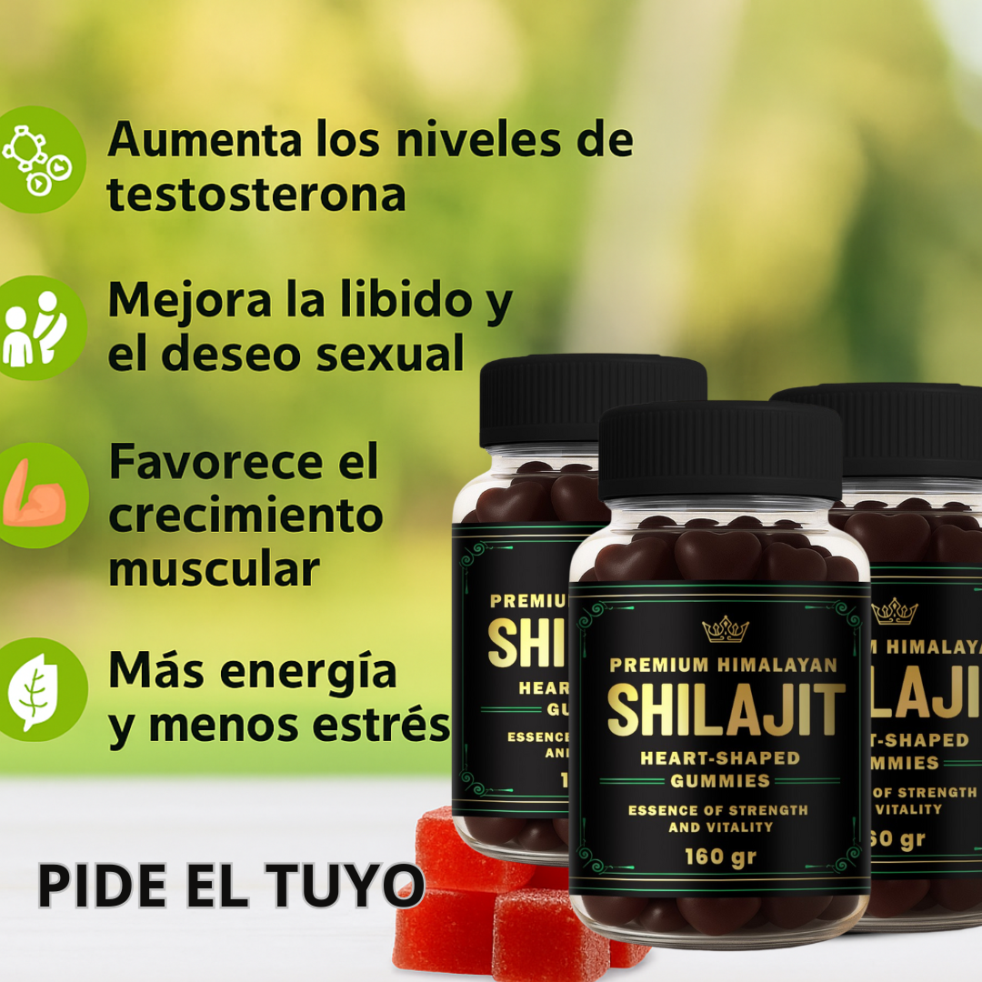 Shilajit Gummies Premium – Energía y Vitalidad (160g)